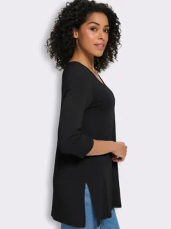 Longshirt aus reiner Viskose