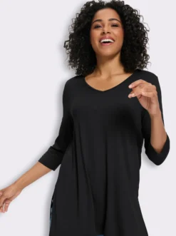 Longshirt aus reiner Viskose