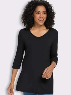 Longshirt aus reiner Viskose