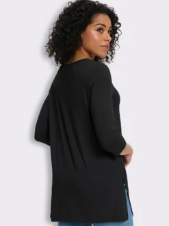 Longshirt aus reiner Viskose