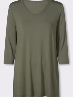 Longshirt aus reiner Viskose