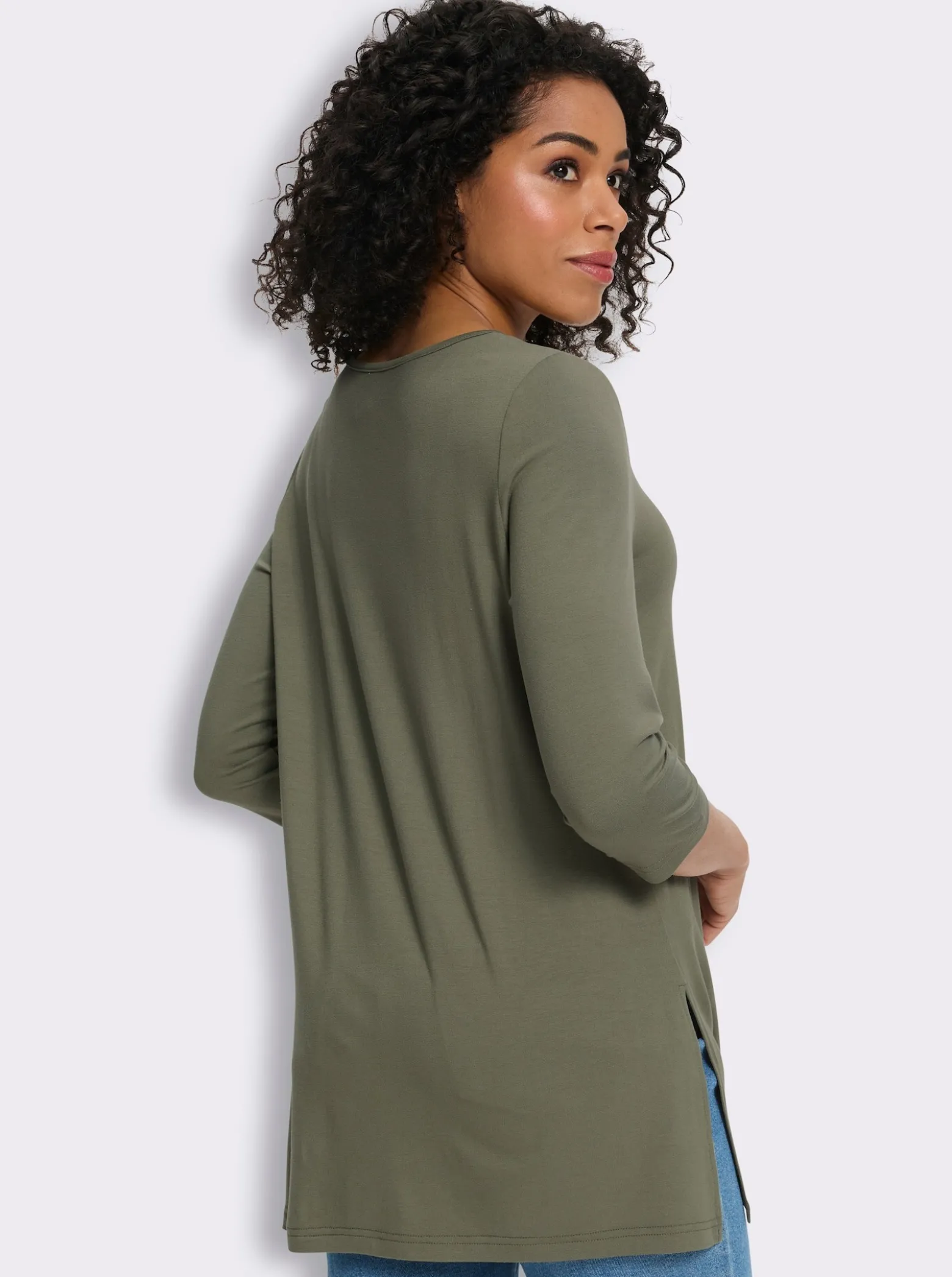 Longshirt aus reiner Viskose