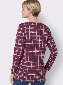 Longshirt im Karo-Muster