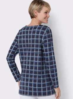 Longshirt im Karo-Muster