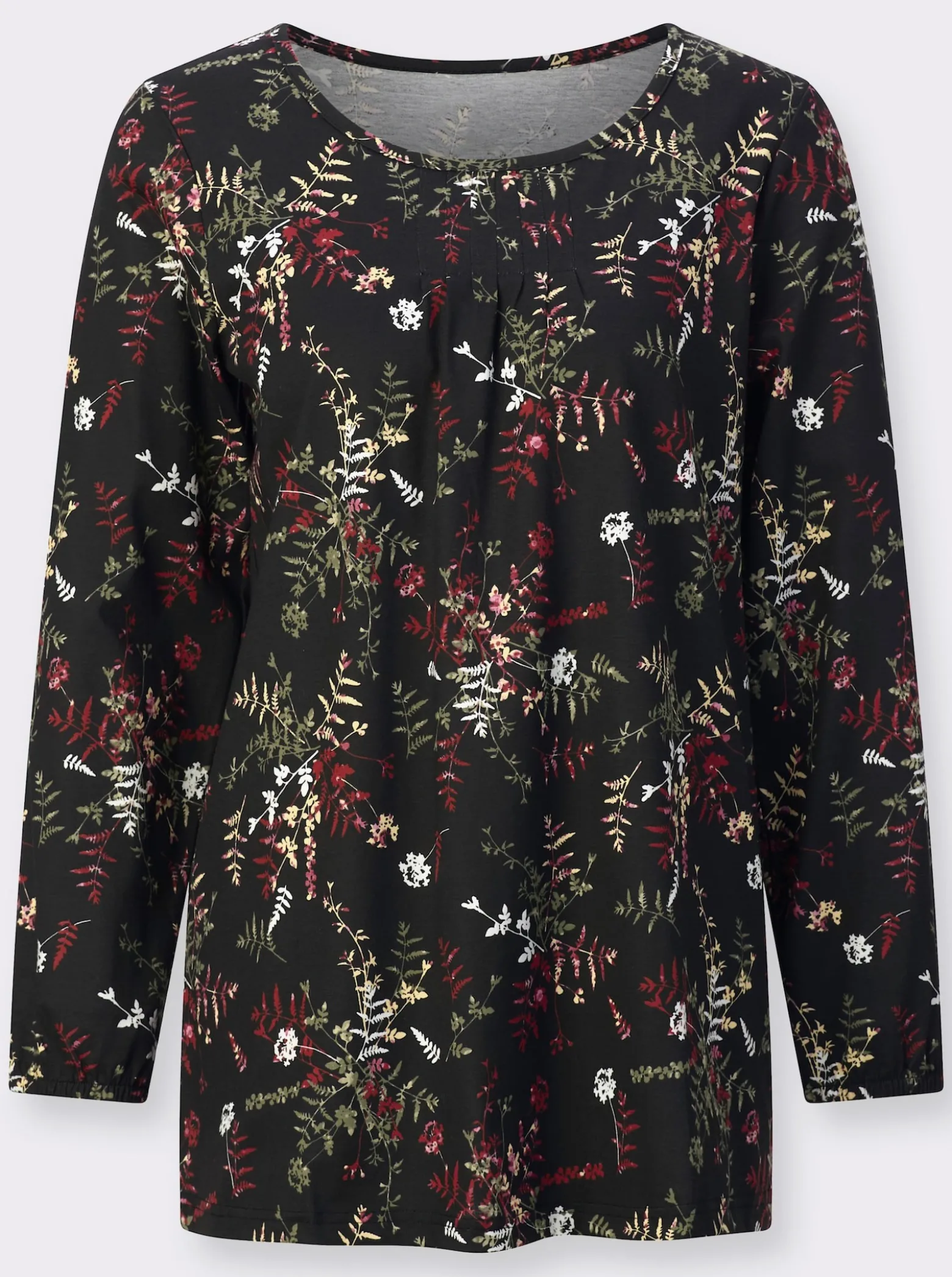 Longshirt in A-Form, bedruckt