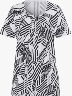 Longshirt in A-Form mit Falten