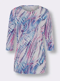 Longshirt in Batik-Optik