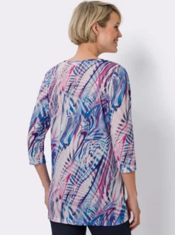Longshirt in Batik-Optik