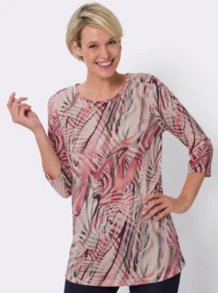 Longshirt in Batik-Optik