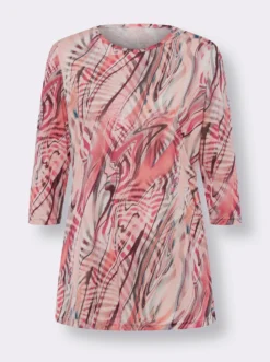 Longshirt in Batik-Optik