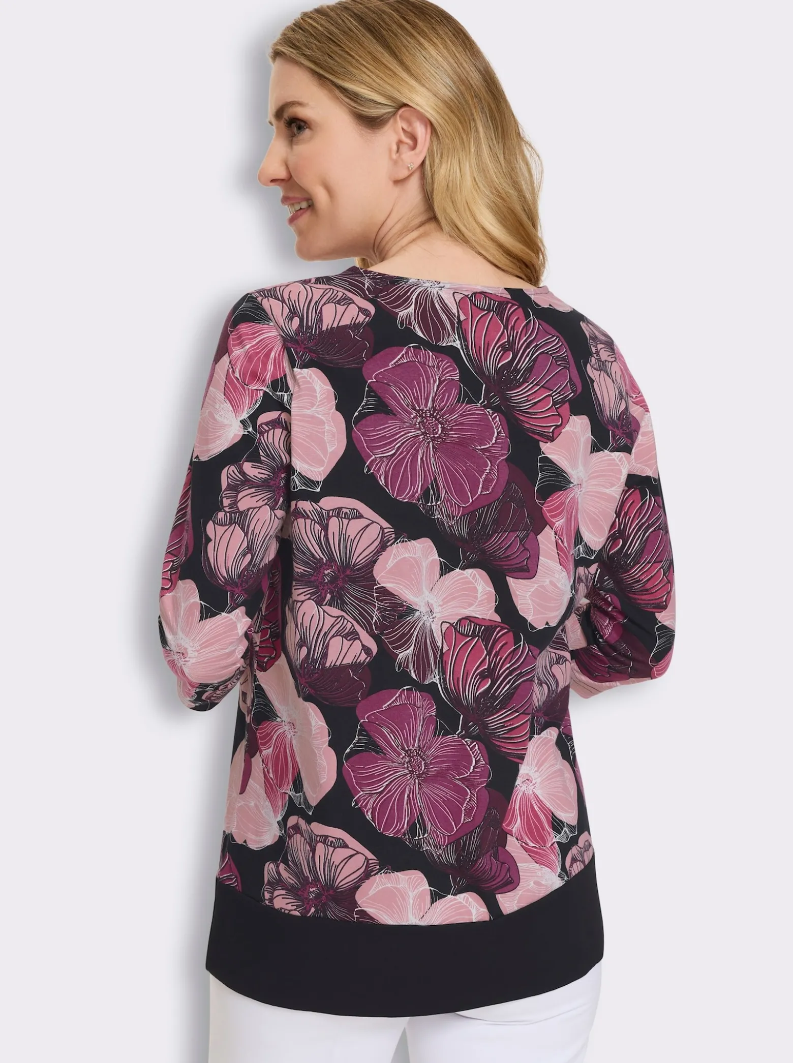 Longshirt in figurfreundlicher A-Linie