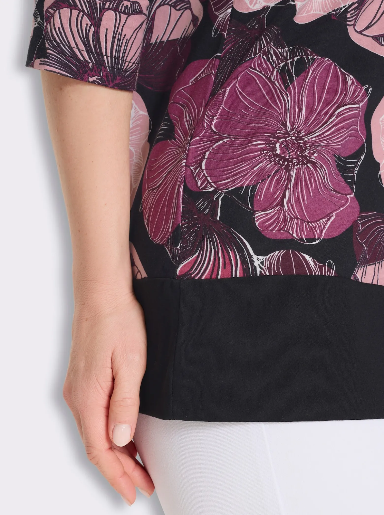 Longshirt in figurfreundlicher A-Linie