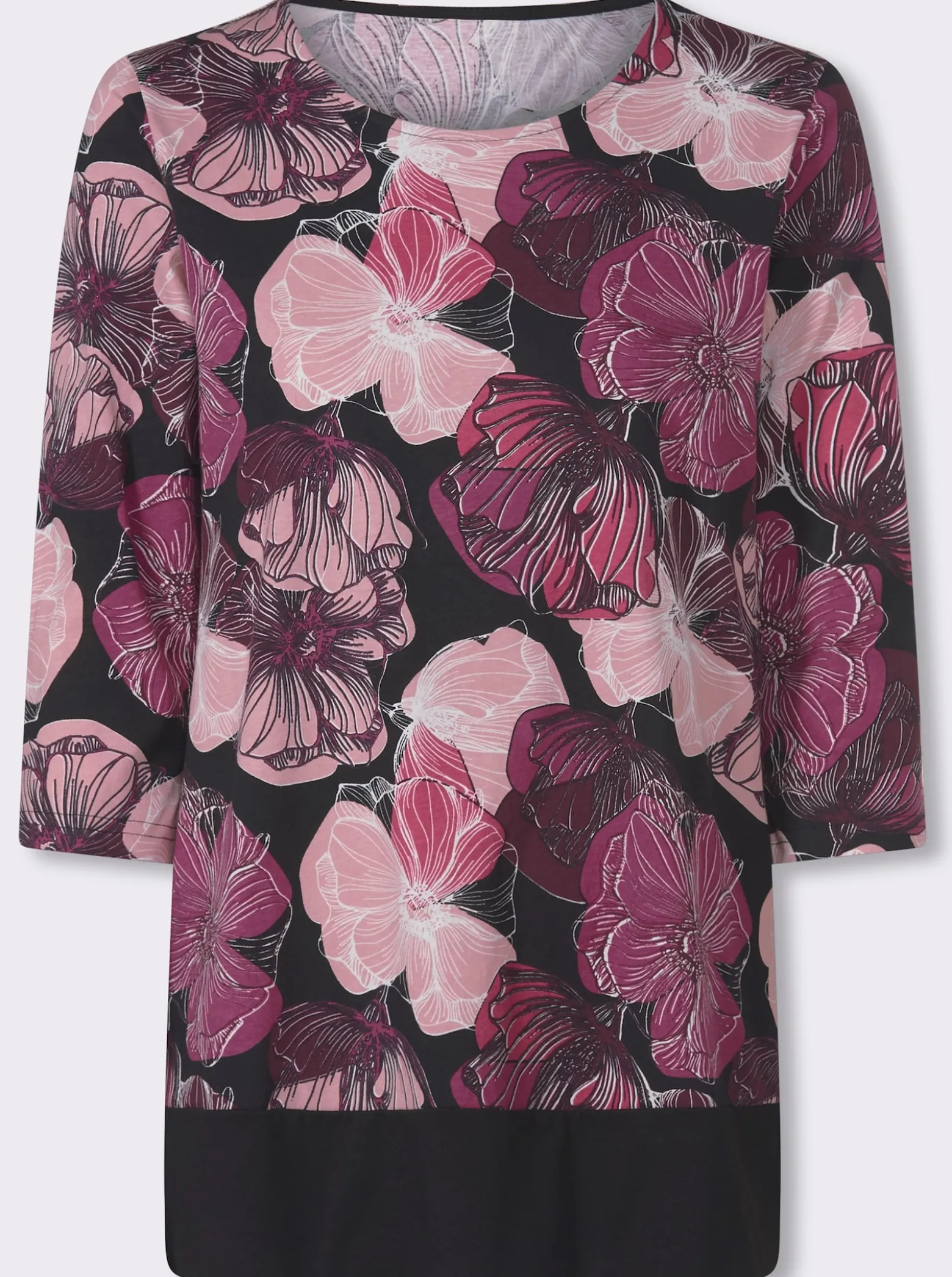 Longshirt in figurfreundlicher A-Linie