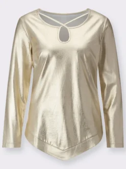 Longshirt in glänzender Qualität