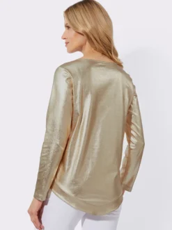 Longshirt in glänzender Qualität