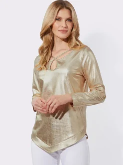 Longshirt in glänzender Qualität