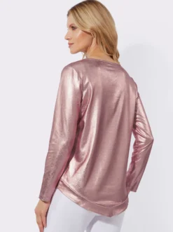 Longshirt in glänzender Qualität