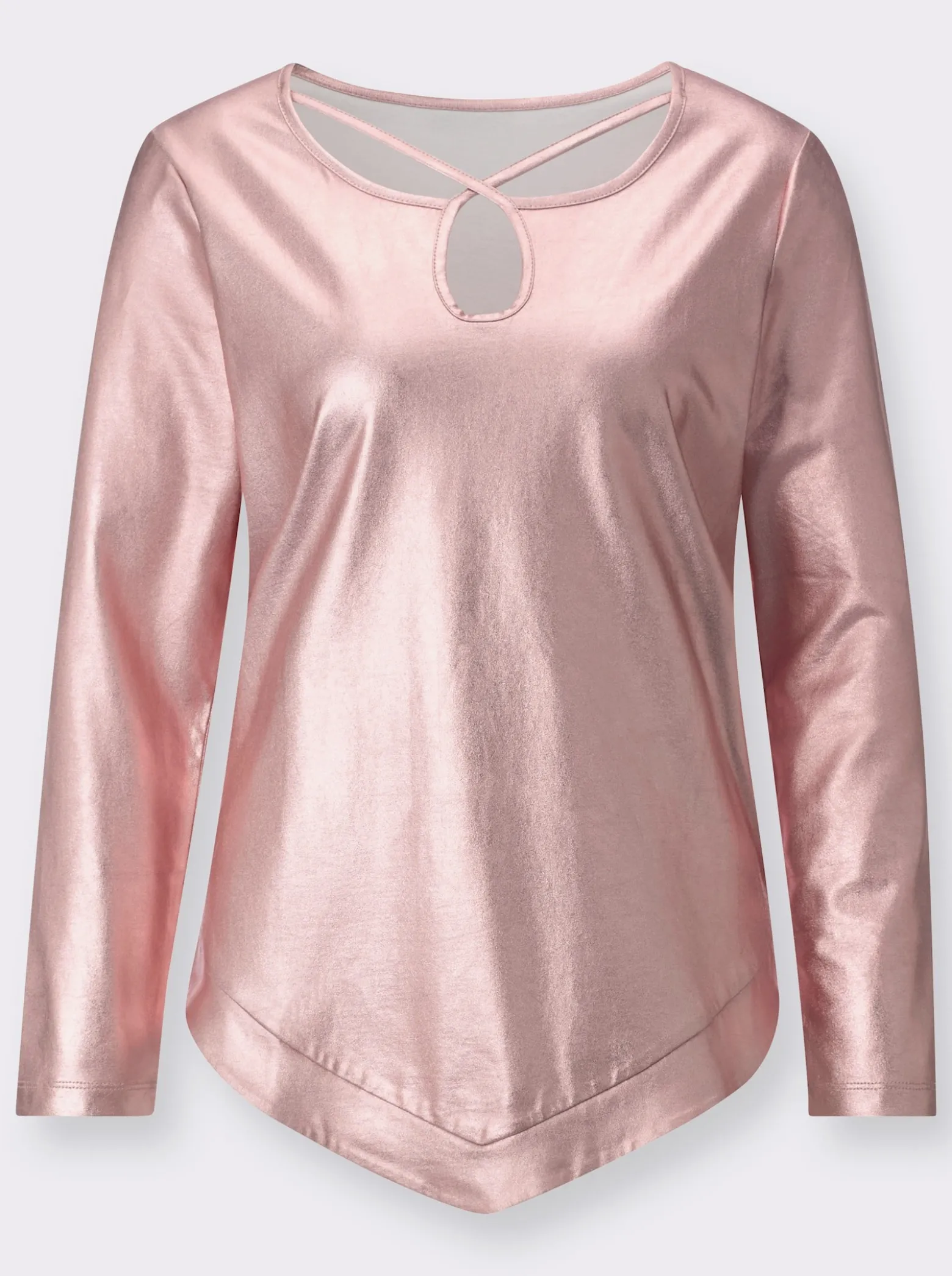 Longshirt in glänzender Qualität