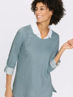 Longshirt in 2-in-1-Optik