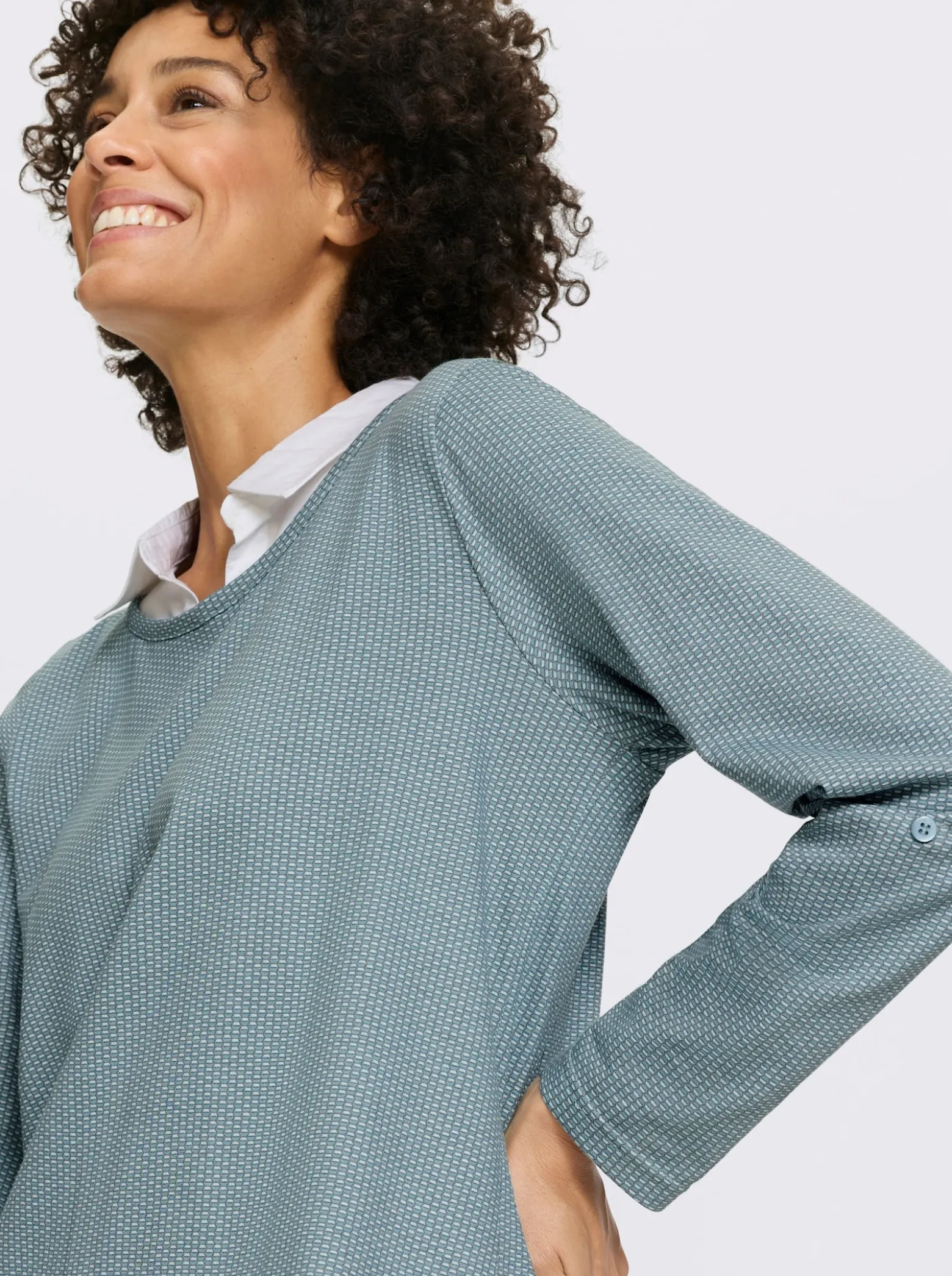 Longshirt in 2-in-1-Optik