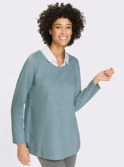 Longshirt in 2-in-1-Optik