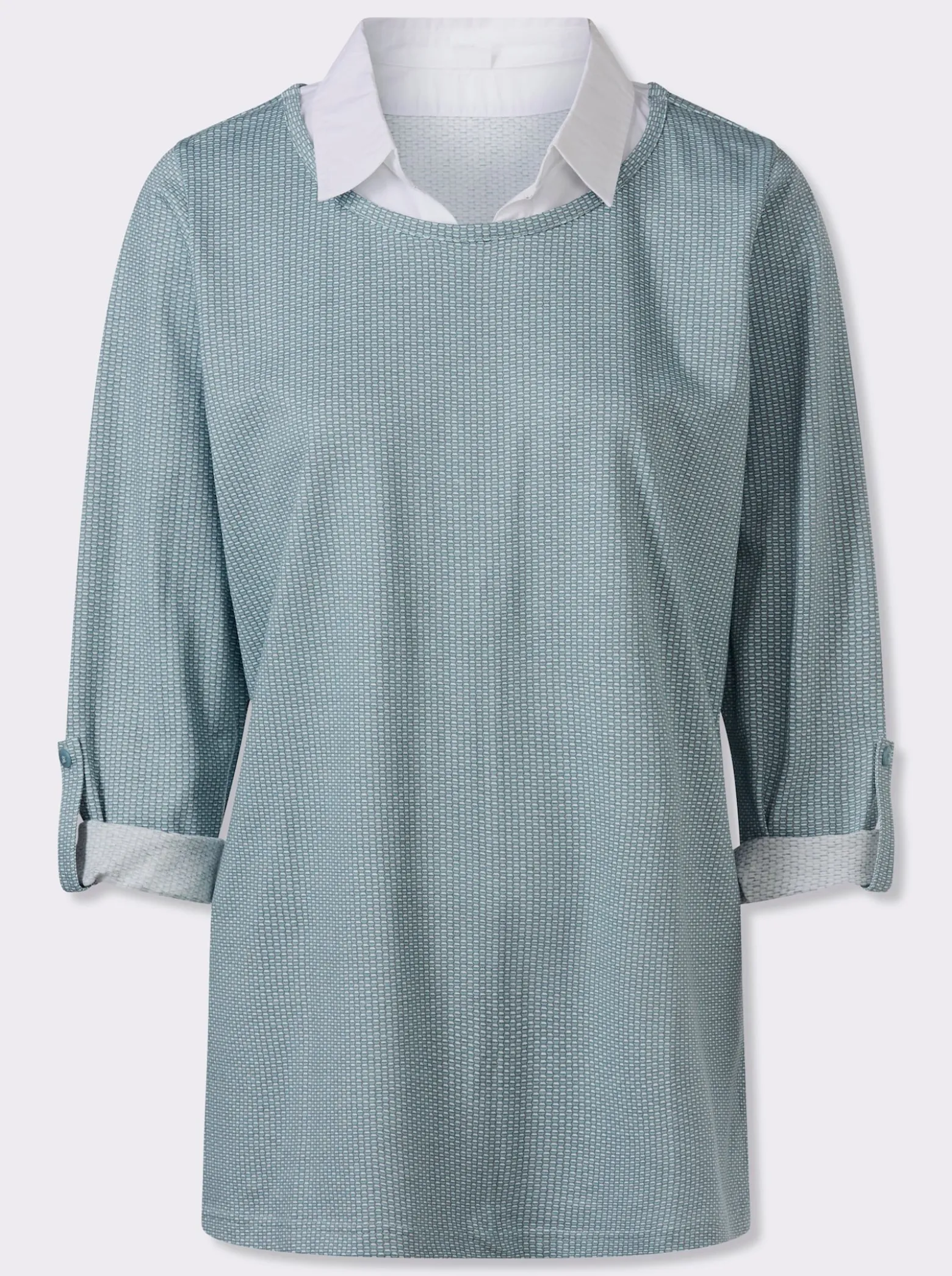 Longshirt in 2-in-1-Optik