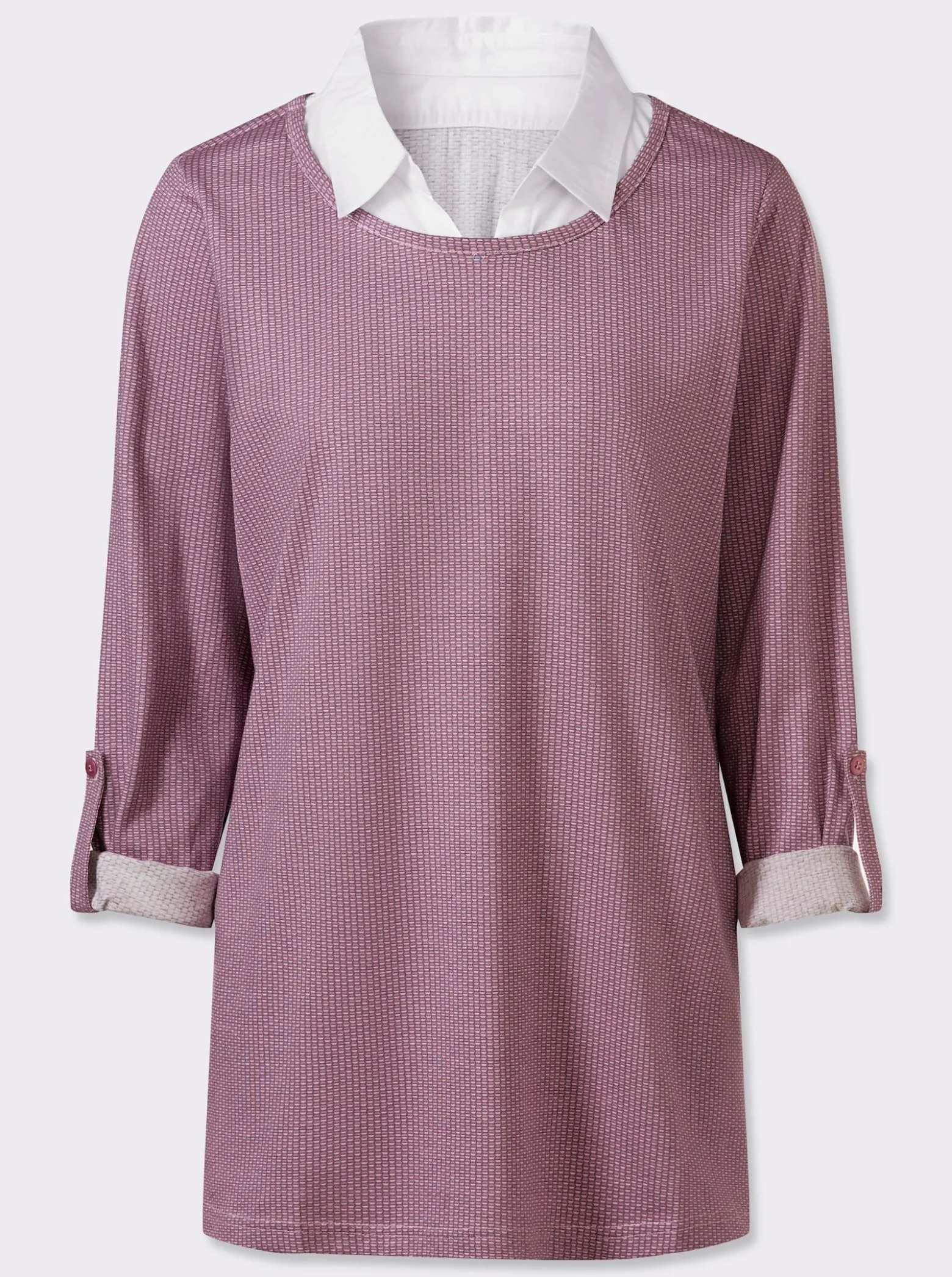 Longshirt in 2-in-1-Optik