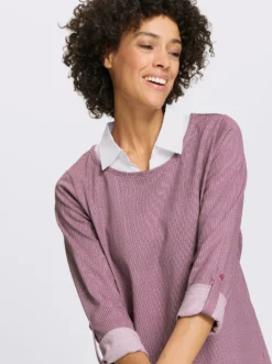 Longshirt in 2-in-1-Optik