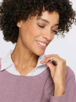 Longshirt in 2-in-1-Optik