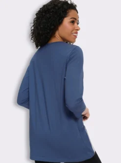 Longshirt in 2-in-1-Optik, Baumwolle