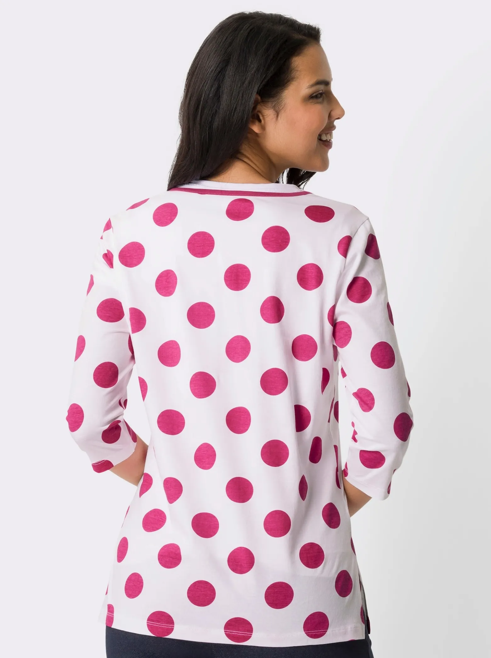Longshirt in langer Form