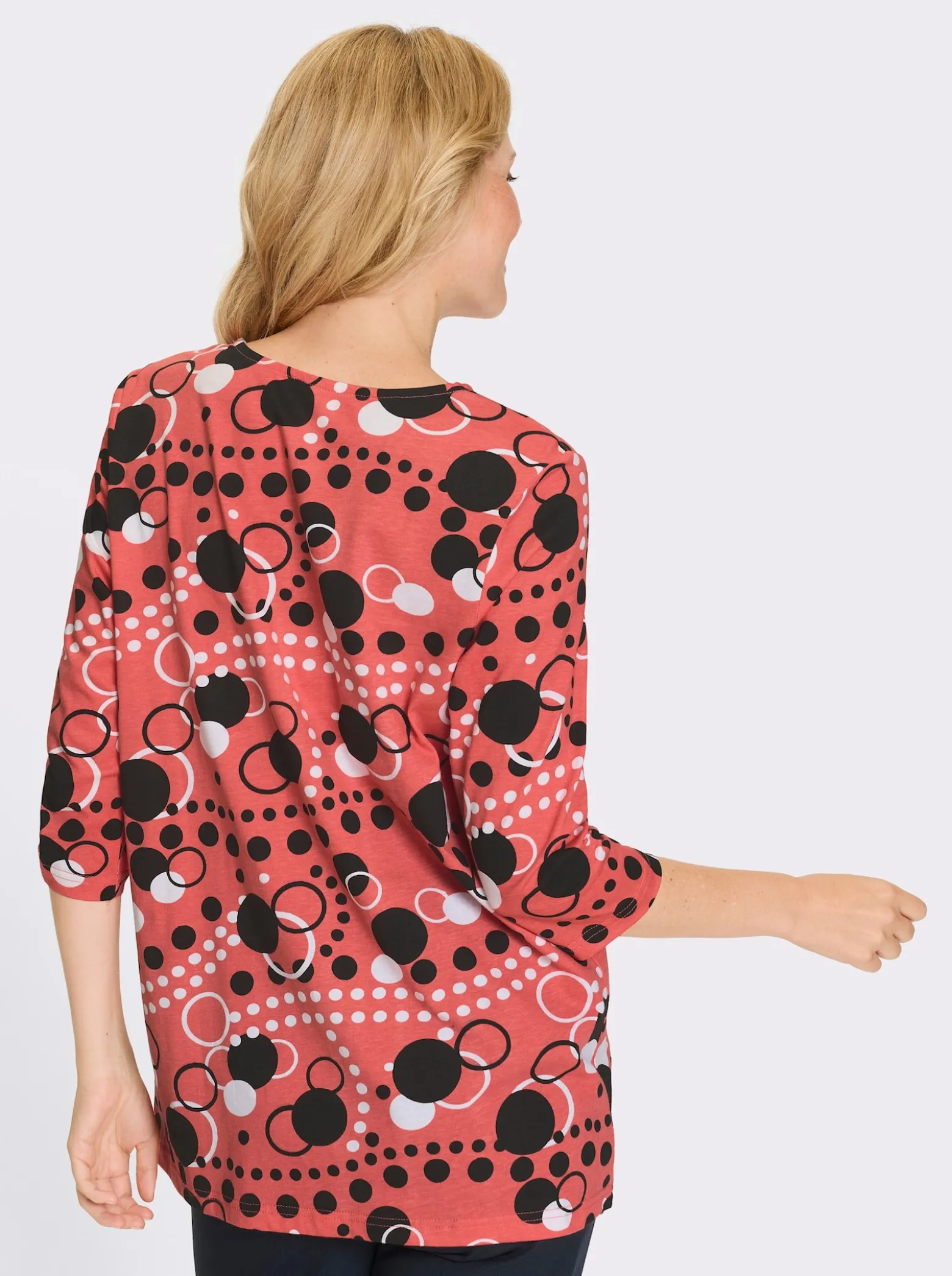 Longshirt in leicht ausgestellter Form