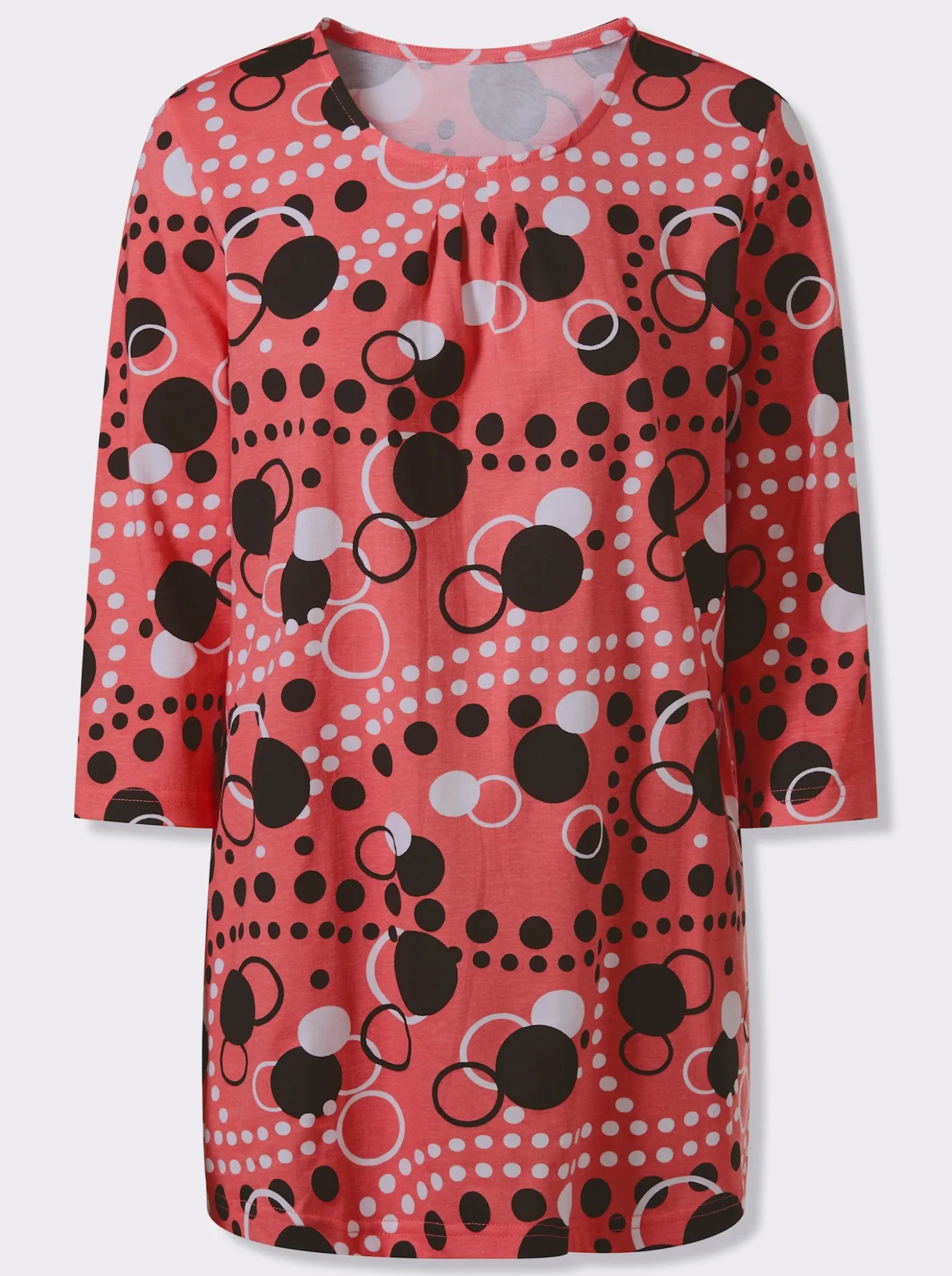 Longshirt in leicht ausgestellter Form
