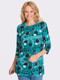 Longshirt in leicht ausgestellter Form