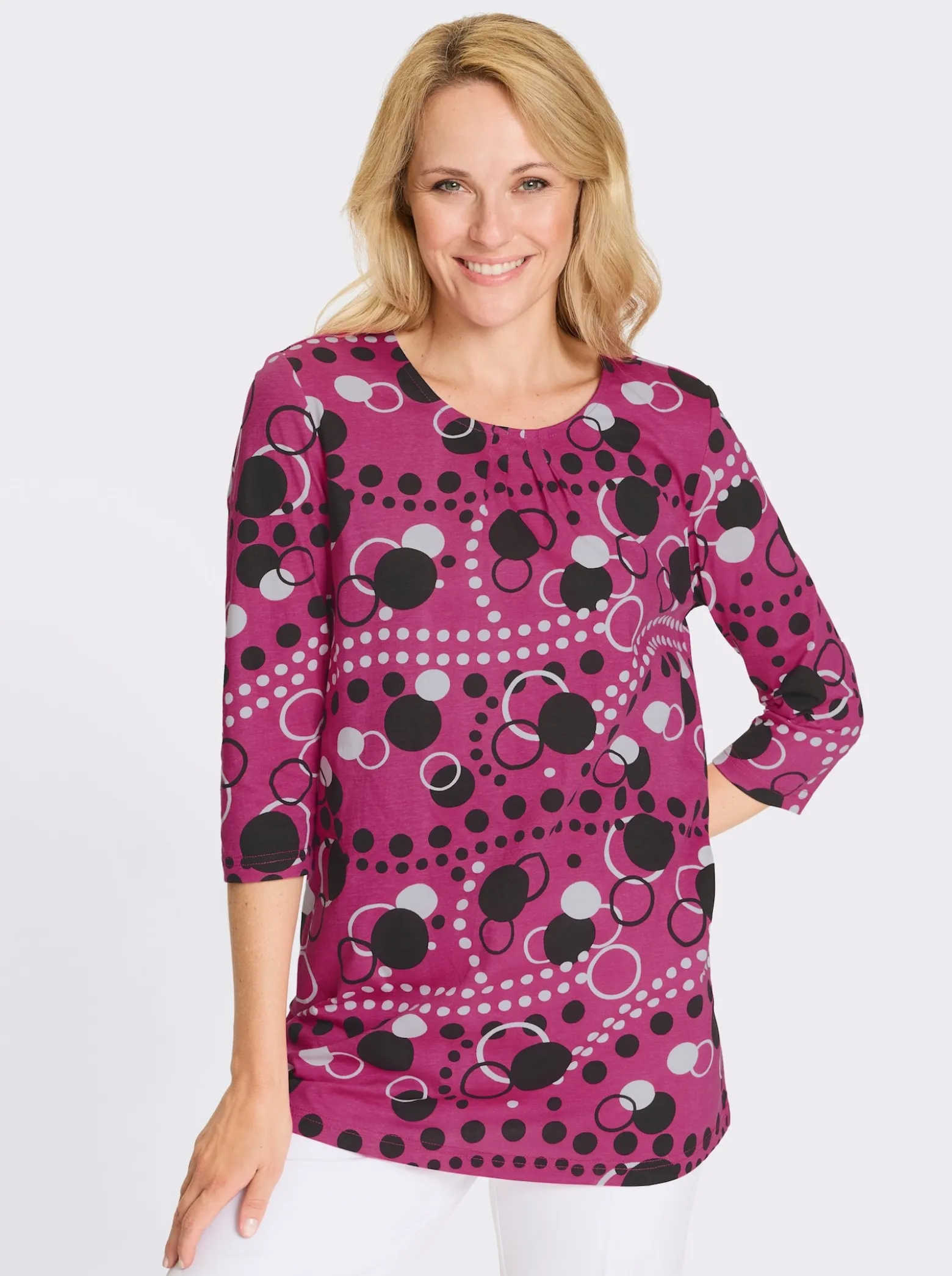 Longshirt in leicht ausgestellter Form