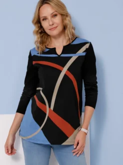 Longshirt in leichter A-Form