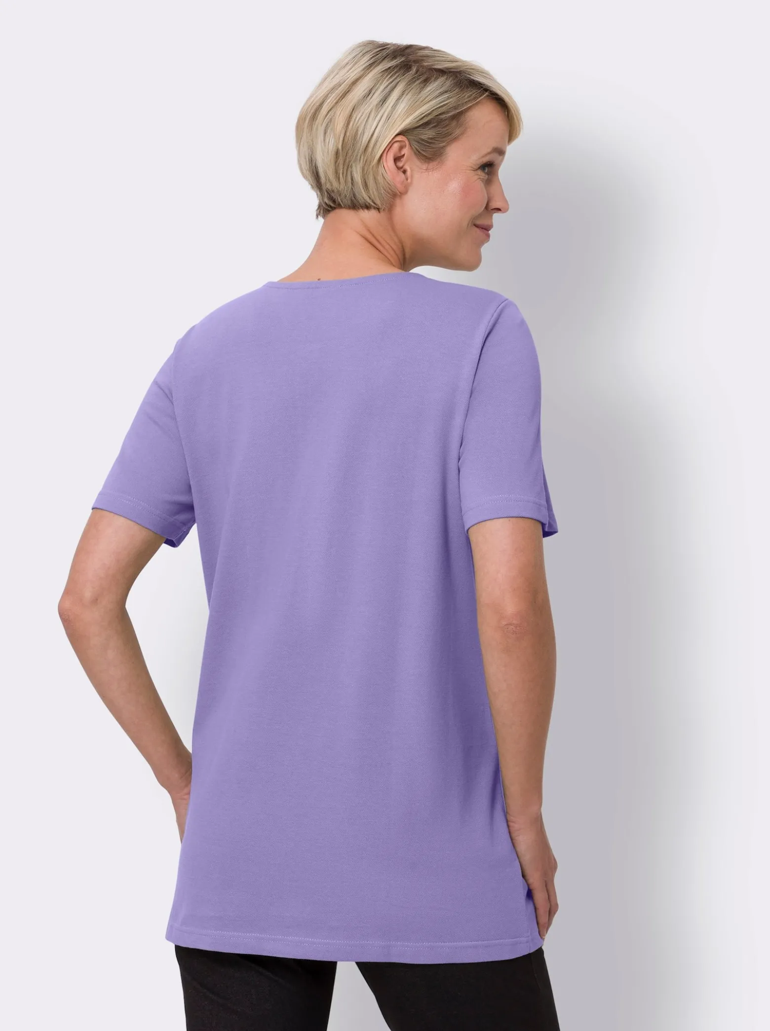 Longshirt in leichter A-Form