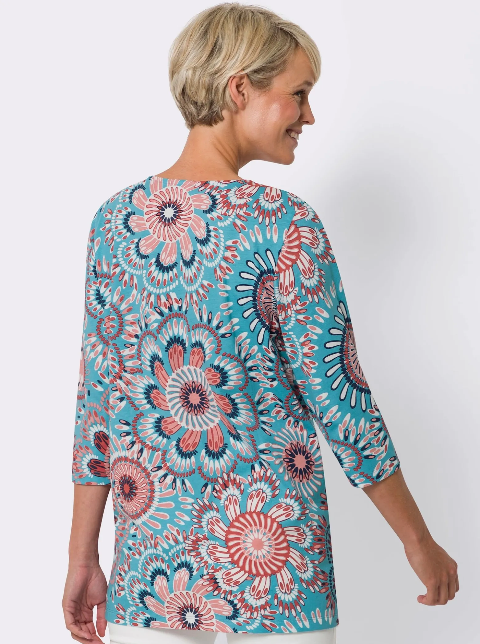 Longshirt in leichter A-Linie