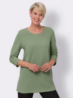 Longshirt in Pikee-Qualität