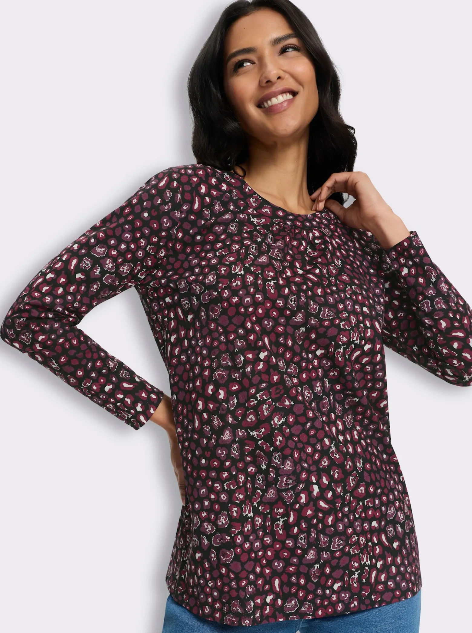 Longshirt in schmeichelnder A-Linie