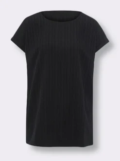 Longshirt in strukturierter Crêpe-Qualität
