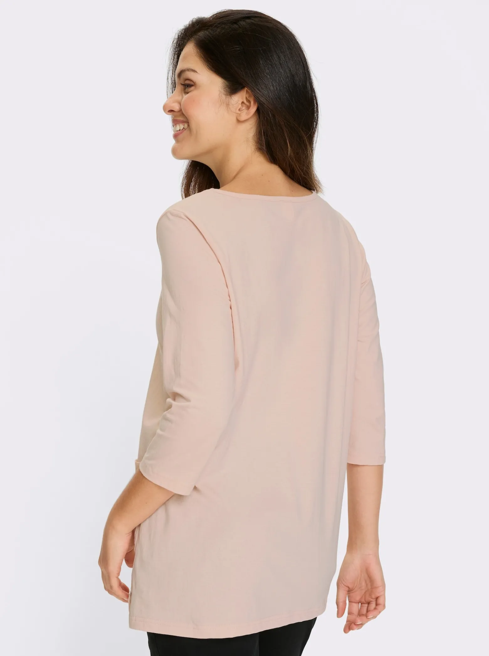 Longshirt mit aufgesetzten Taschen