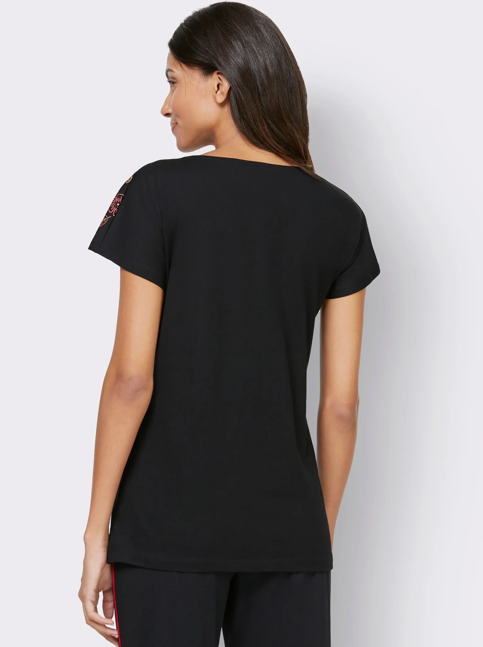 Longshirt mit Blümchen-Druck