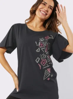 Longshirt mit Ethno-Druck