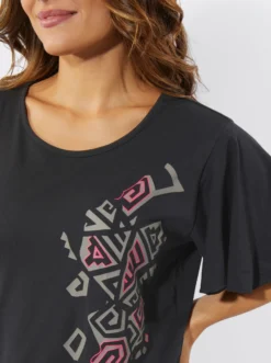 Longshirt mit Ethno-Druck