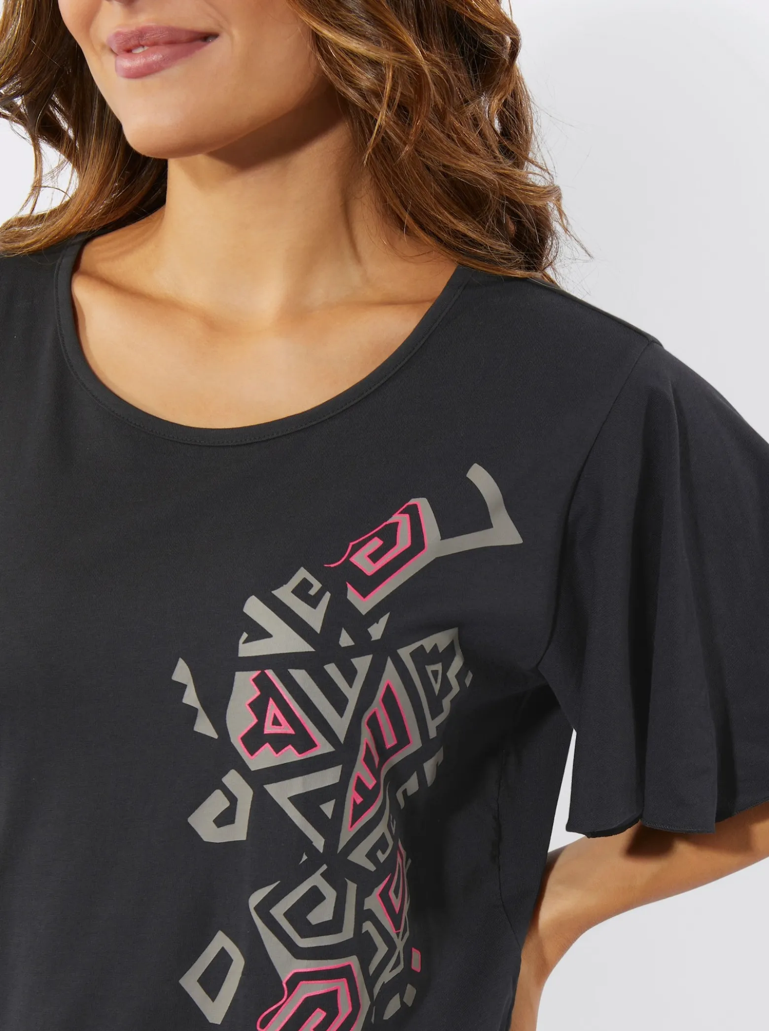 Longshirt mit Ethno-Druck