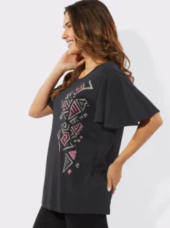 Longshirt mit Ethno-Druck
