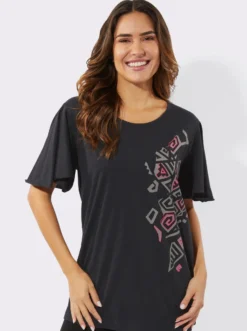 Longshirt mit Ethno-Druck
