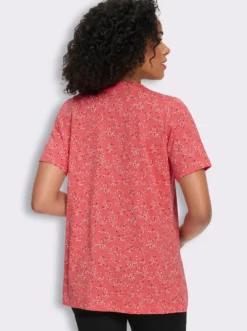 Longshirt mit Falten am Ausschnitt