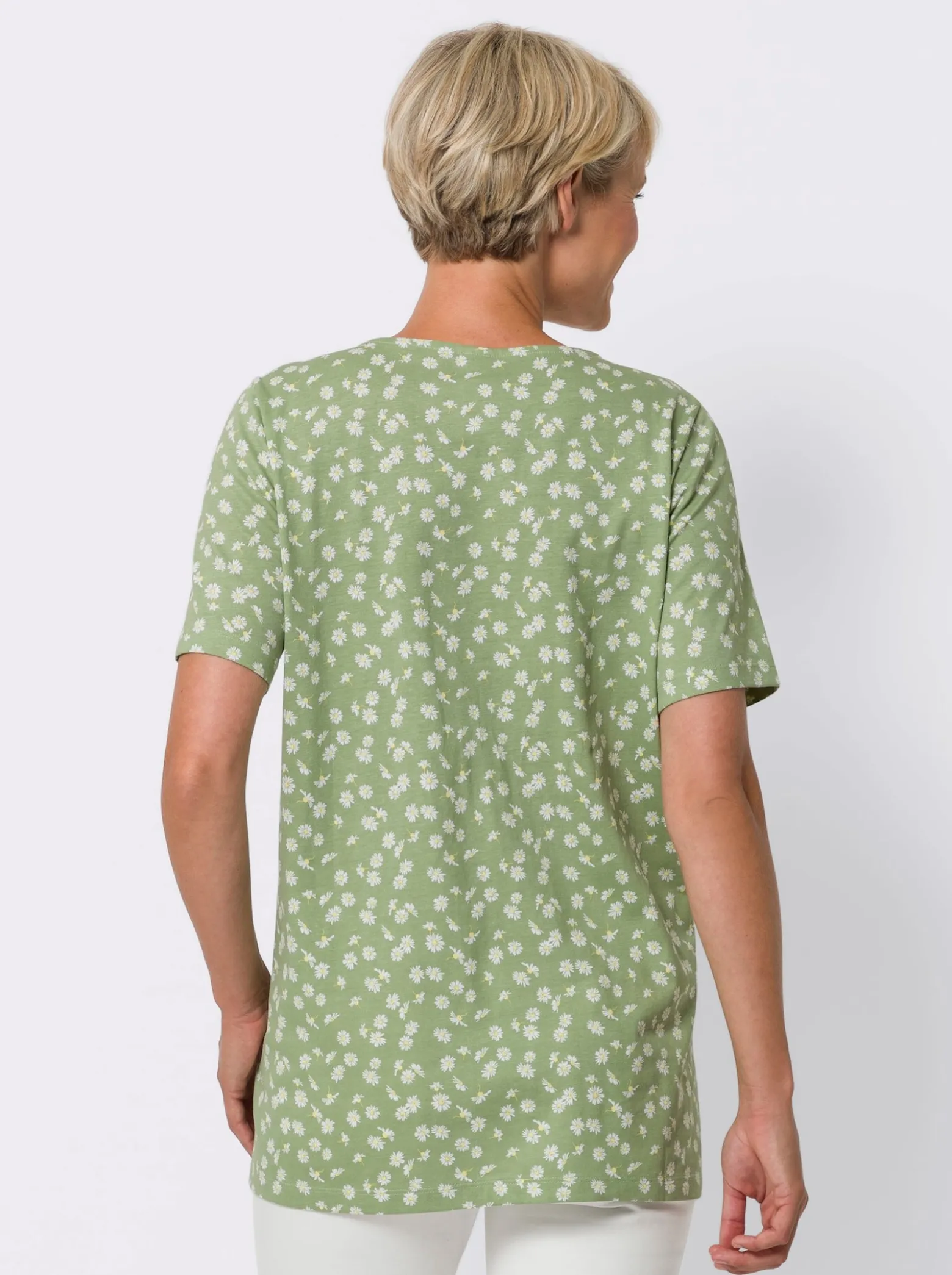 Longshirt mit floralem Druck